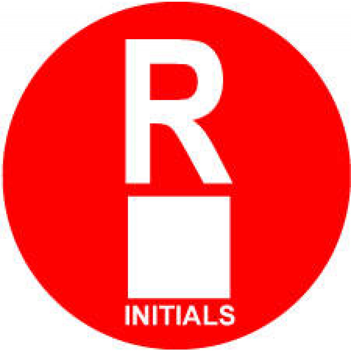 X-Ray Marker Accessory Cover Sticker With Self-Adhesive Backing, Abbreviated Right Red 1-1/4