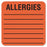 Tabbies Allergy Medication Labels - Medical Labels for Allergies, Orange, 2" x 2", 500/Roll - 40560