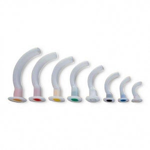 SunMed Color-Coded Guedel Airways - Disposable Guedel Oral Airway, White, Child, 70 mm - 792-1-1504-70EA