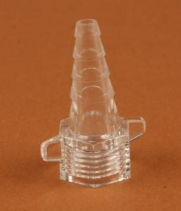 Tri-Anim Health Nipple / Nut Connector - Nipple / Nut Connector, Optional, Clear, 1 Piece - 553-0098CLR