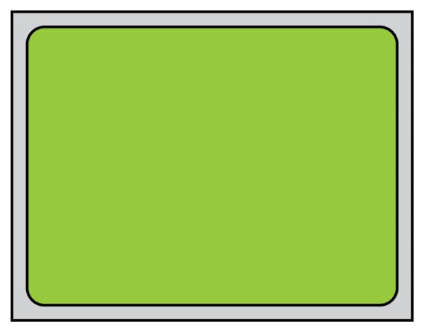 Medical Use Labels - Thermal Transfer Labels, Green Brite, 4.0" x 3.0"