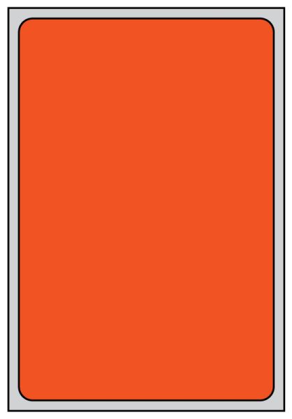 Medical Use Labels - Thermal Transfer Labels, Orange Brite, 4.0" x 6.0"