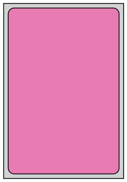 Medical Use Labels - Thermal Transfer Labels, Pink Brite, 4" x 6"