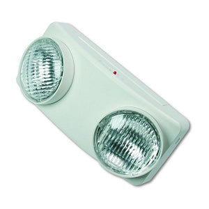 Tatco Twin Beam Emergency Lighting Unit - Swivel Head Twin Beam Emergency Lighting Unit, White, 12-3/4"w x 4"d x 5 1/2"h - 70012