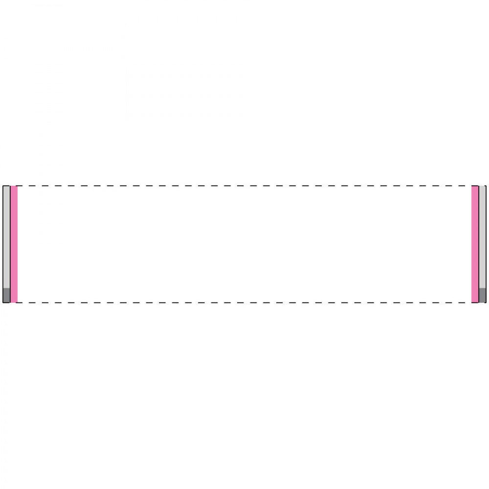 Label Direct Thermal Paper Permanent 3" Core 4" X 1" White With Pink 5000 Per Roll