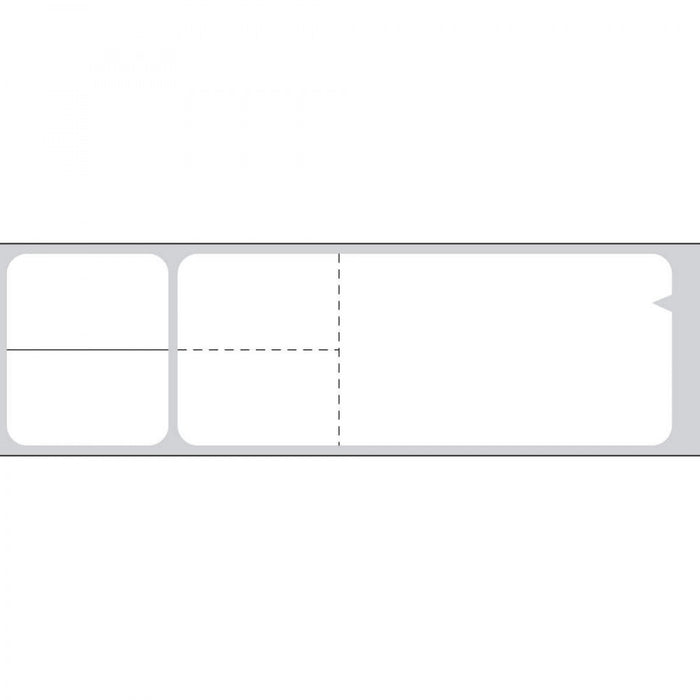 V-Notch Label Misys/Sunquest Direct Thermal Paper Permanent 3" Core 4 1/8" X 1 3/16" White 4300 Per Roll, 2 Rolls Per Box