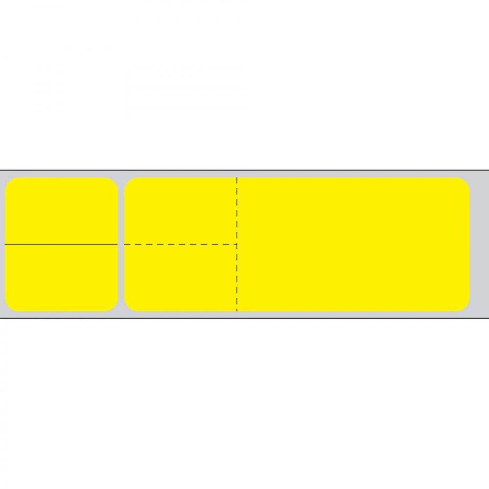 Label Misys/Sunquest Direct Thermal Paper Permanent 3" Core 4 1/8" X 1 3/16" Yellow 4300 Per Roll, 2 Rolls Per Box