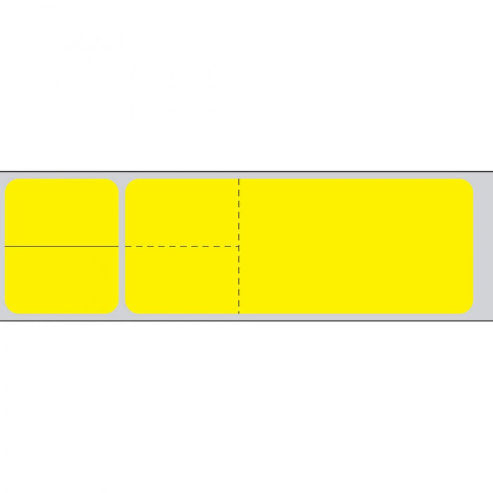 Label Misys/Sunquest Direct Thermal Paper Permanent 3" Core 4 1/8" X 1 3/16" Yellow 4300 Per Roll, 2 Rolls Per Box