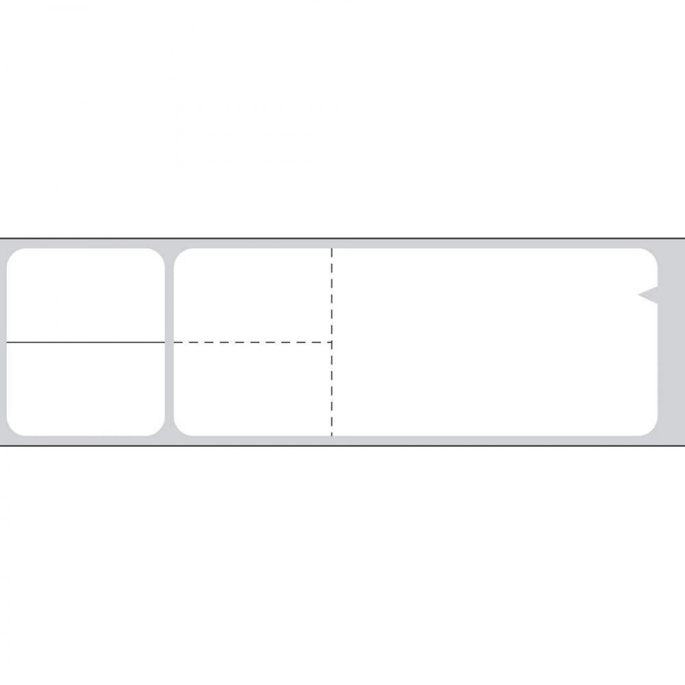 V-Notch Label Misys/Sunquest Direct Thermal Paper Permanent 1" Core 4 1/8" X 1 3/16" White 1000 Per Roll, 6 Rolls Per Box