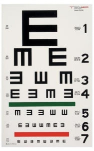 Kindergarten Eye Test Chart