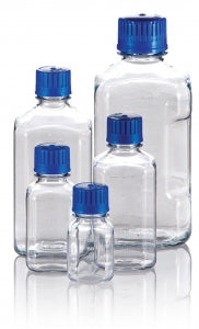 Reforest Enterprises PETG Square Bottles - Sterile PETG Media Bottle, Tamper Evident, 500 mL - BGC0500S