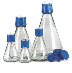 TriForest Enterprises Erlenmeyer Shaker Flasks - Erlenmeyer Autoclavable Culture Flask with Flat Base, 1, 000 mL - FPC1000S