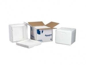 ThermoSafe EPS Foam / Corrugate Shippers - EPS Foam Shipper with Corrugated Carton, 9" x 7.5" x 8" - 608KD