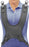 Therafin Legacy Non-Stretch Wheelchair Positioning Vests - VEST, STATIC, COMFORT FIT, MALE, SMALL - 30479