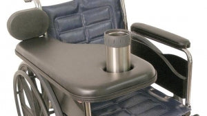 Therafin Trimline Padded Wheelchair Half Trays - HALFTRAY, PADDED, TRIMLINEW / CUP&ELBOW, LEFT - 31308