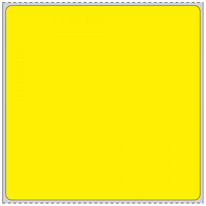 Label Direct Thermal Paper Permanent 3" Core 4" X 4 Yellow 1500 Per Roll