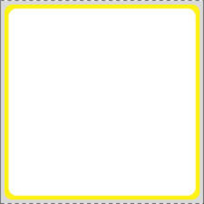 Label Direct Thermal Paper Permanent 3"" Core 3 X 3 White With Yellow 1500 Per Roll, 8 Rolls Per Case