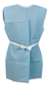 TIDI Ultimate Gowns - Tidi Patient Gowns, 2 Ply, Scrim, Blue, 36" x 44" - 918156