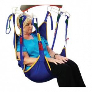 Tollos Washable 2XL Mesh Long Seat Sling - Mesh Long Seat Sling with Colored Binding, Size 2XL, 6 Strap - T015LXXXMF