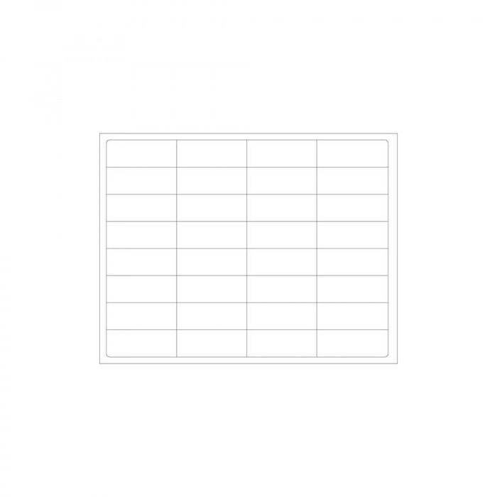 Chart Labels Laser 2 1/29375X1 White - 4 Pks Of 250 Per Case