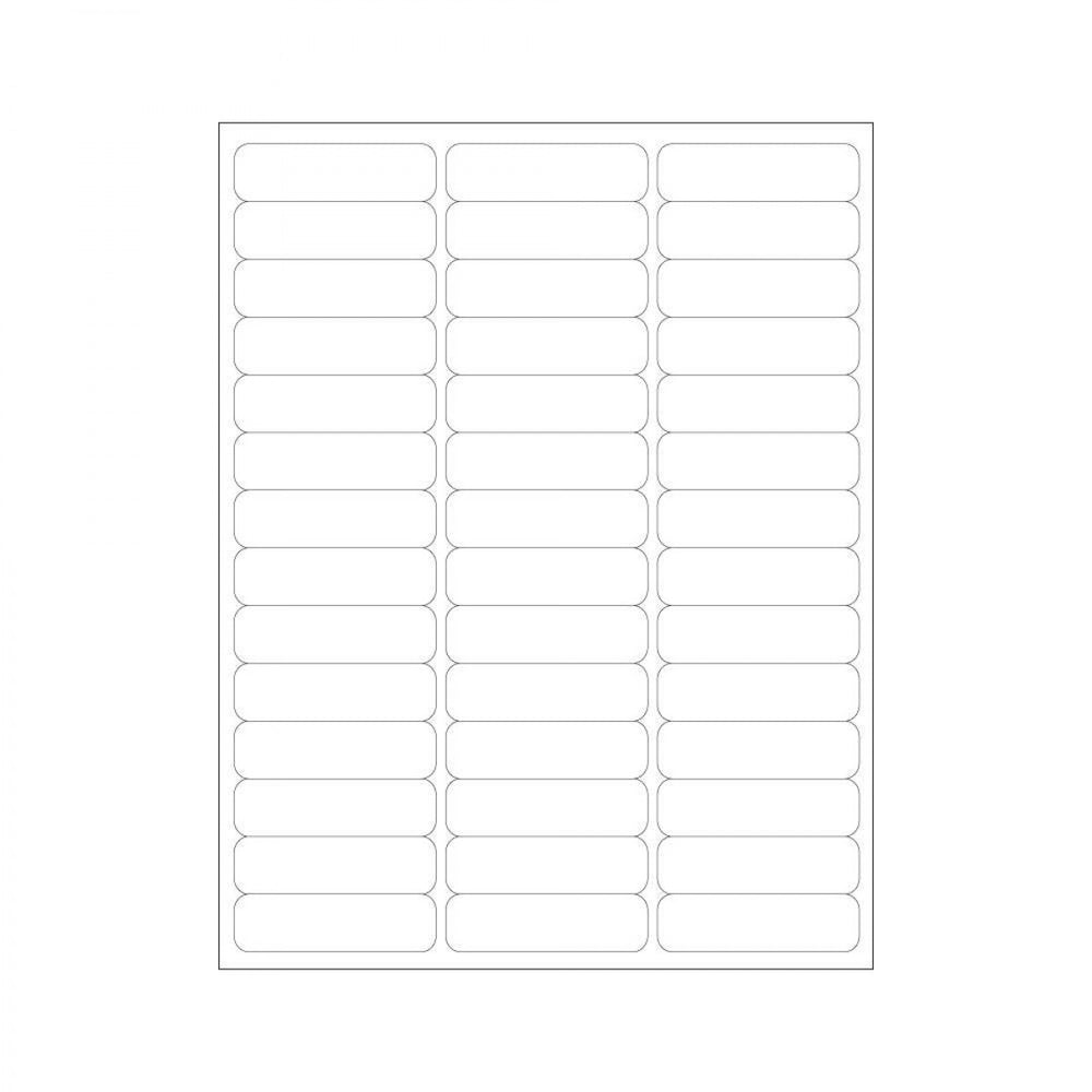 Chart Labels Laser 2 5/8"X3/4" White - 4 Pks Of 250 Per Case