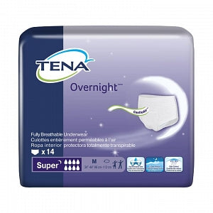 Essity TENA Overnight Super Absorbency Protective Underwear - TENA Overnight Super Absorbency Protective Underwear, Size M, 34" to 44" Waist - 72235