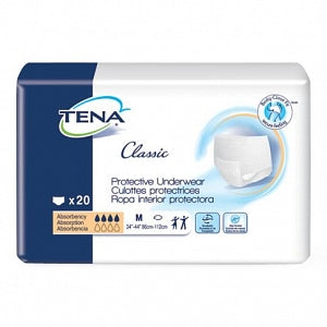 Essity Professional Hygiene TENA Classic Protective Underwear - TENA Classic Protective Incontinence Underwear, Size M, 34" to 44" Waist - 72513