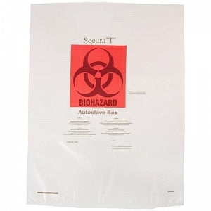 Tufpak Clear Autoclave Biohazard Bag - BAG, BIOHAZARD, AUTOCLAVE, 12X24", CLEAR, PP - 1112-1224