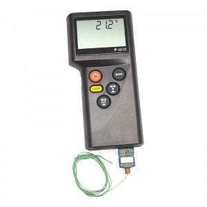 Thermco Products Precision Handheld Type-K Thermocouple Digital Thermometer - Precision Digital Type-K Thermocouple Thermometer, 1-Channel, -100°C to 1370°C, USB, with Probe - ACCD4010K