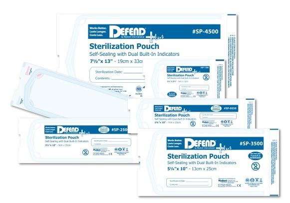 Patterson Dental Supply Defend Plus Pouches - Defend Plus Pouch, 3.5" x 10" - SP-2500