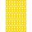 PDC Healthcare Ames Compatible Color-Coded Labels - Ames Compatible Color-Coded "60-64" Label, 1.5" x 1.875", Yellow, 20/Set - SDD60-64