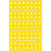 PDC Healthcare Ames Compatible Color-Coded Labels - Ames Compatible Color-Coded "65-69" Label, 1.5" x 1.875", Yellow, 20/Set - SDD65-69