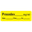 PDC Healthcare Anesthesia Date, Time and Initials Labels - Precedex Permanent Label, mg / mL, Yellow - LAN-24