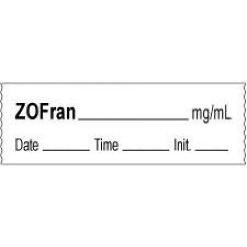 PDC Healthcare Anesthesia Date, Time and Initials Labels - Heparin Label Tape, 1000mL, White - 59726440