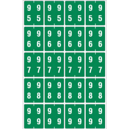 PDC Healthcare Ames Compatible Color-Coded Labels - Ames Compatible Color-Coded "95-99" Label, 1.5" x 1.875", Green, 20/Set - SDD95-99