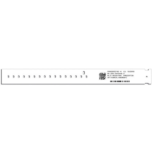 PDC Healthcare Compuband Thermal Wristband - Admitting ID Band, Adult, White - 7043S-11-PDH