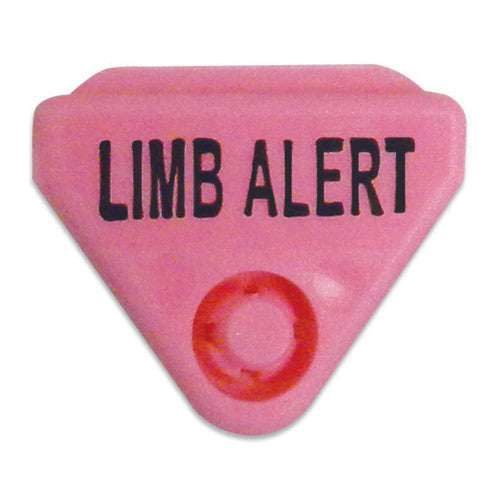 PDC Healthcare Alert ID Bands - In-A-Snap "Limb Alert" Colored Snap, Pink with Black Text - WBCLASP-BLA7