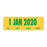 PDC Healthcar Spee-D-Date 2020 Labels - LABEL, JAN-DEC 2020, SPEE-D-DATE, 1 1/2 - SDD0120000050