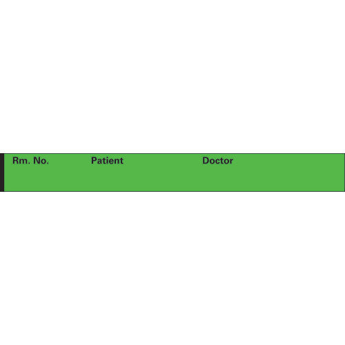 PDC Healthcare Chart Labels - Patient Chart Label, 0.5", Green, 500/Roll - N-5-3