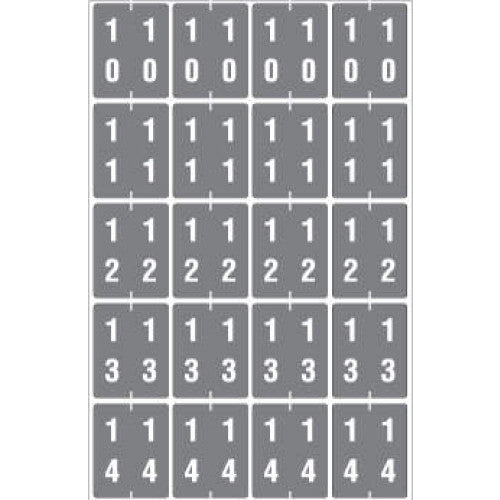 PDC Healthcare Ames Compatible Color-Coded Labels - Ames Compatible Color-Coded "10-14" Label, 1.5" x 1.875", Gray, 20/Set - SDD10-14