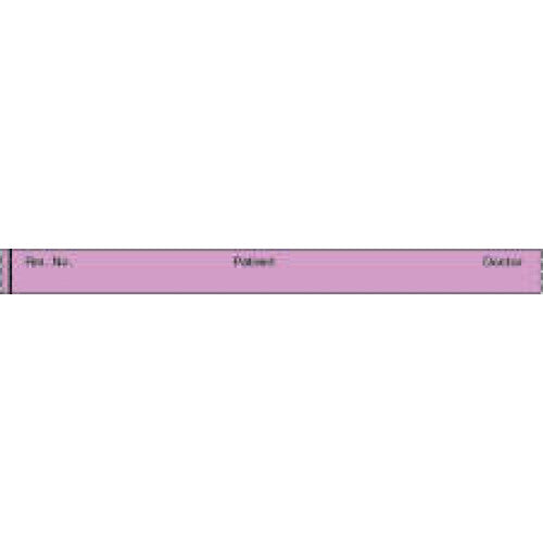 PDC Binder / Chart Removable Tape - TAPE, ""PATIENT RM NO DOCTOR"VIOLET - 59710123