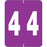 PDC Healthcare AMES Compatible Numeric Labels - Mylar-Coated Ames-Compatible Color-Code Label, Numeric "4," 1-1/2" x 1-7/8", Purple - SDA-4