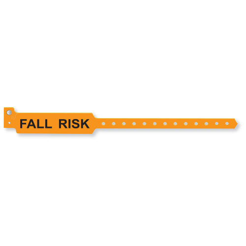 PDC Healthcare Confident Fall-Risk ID Bands - WRISTBAND, CNFDENT, FALL RISK ADLT, ORNGE - WBCFRA-6