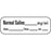 PDC Healthcare Anesthesia Labels & Tapes - Normal Saline Label, White, 1-1/2" x 1/2" - LAN-22