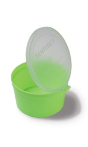 Medline Denture Flourescent Grn Cup - DBD-CUP, DENTURE FLOURESCENT GREEN - 655FG