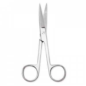 Centurion Centurion Scissors - 5-1/2" (14 cm) Sterile Curved Centurion Scissors with Sharp / Sharp Tips, Single Use - TRI66600