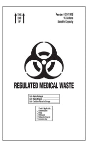 Medline Biohazard Bags - Biohazard Bag, 14" x 14" x 22.75" - Q141419