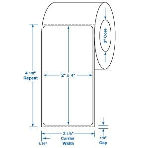 Medline Blnk Thrm Trans Label - DBD-LABEL 4X2IN BLNK THRM TRANS - TTL22