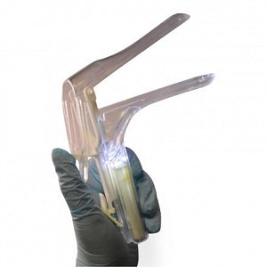 Trinity Sterile Vaginal Speculum - Vaginal Speculum, Built-in Light, Plastic, Size L - 22202