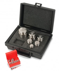 Henry Troemner Cylindrical SS Metric Set Traceable Certificate - WEIGHTS, CLS 7, 2000G-1MG, TRACEABLE CERTIF - 338-01ST